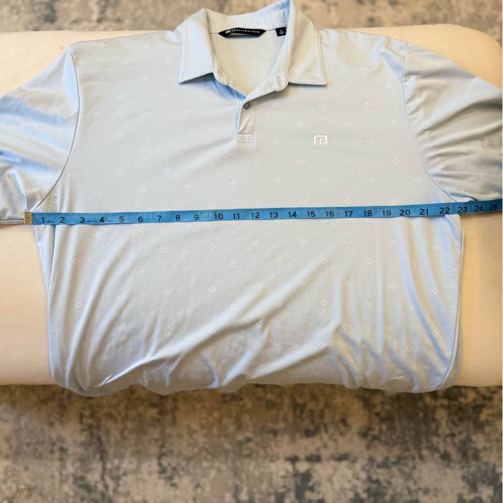 Travis Mathew Sky Blue Polo Shirt - Picture 4 of 8